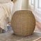 Household Essentials 19" Woven Natural Seagrass Storage End Table
